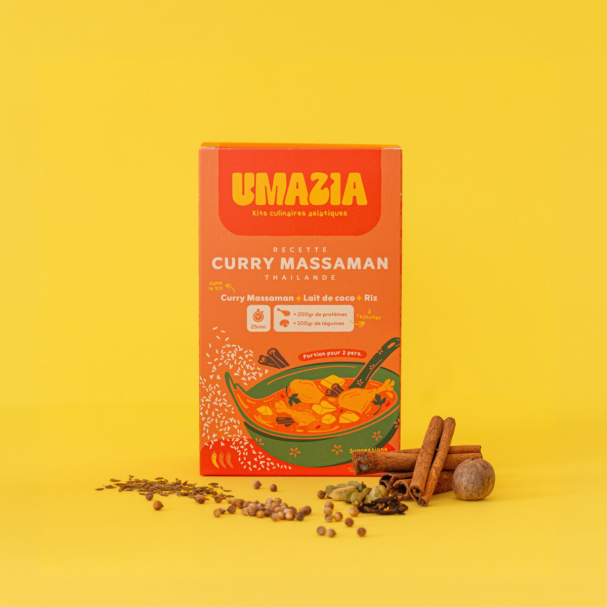 PACK CURRY MASSAMAN x3