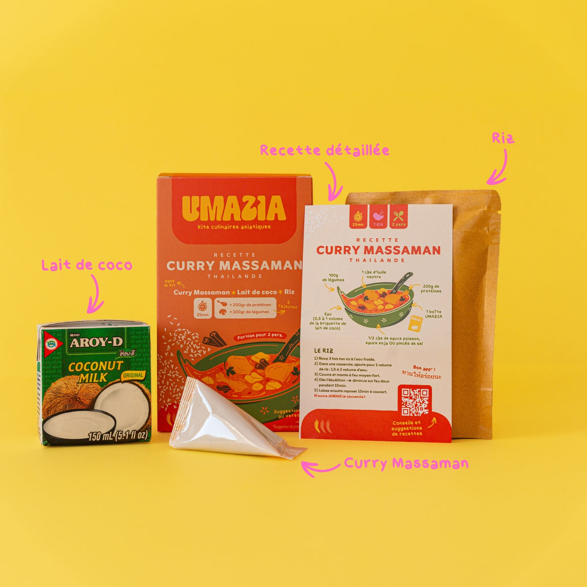 PACK CURRY MASSAMAN x3